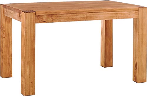 Esstisch Rio Kanto 120x90 cm Honig Pinie Massivholz Größe und Farbe wählbar Esszimmertisch Küchentisch Holztisch Echtholz vorgerichtet für Ansteckplatten Tisch ausziehbar Brasilmöbel von B.R.A.S.I.L.-Möbel