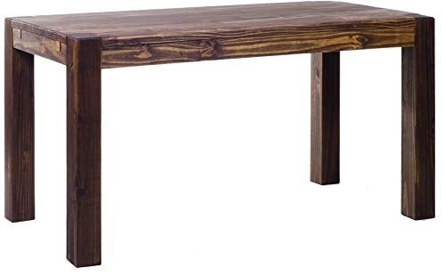 Esstisch Rio Kanto 140x90 cm Eiche antik Pinie Massivholz Größe und Farbe wählbar Esszimmertisch Küchentisch Holztisch Echtholz vorgerichtet für Ansteckplatten Tisch ausziehbar Brasilmöbel von B.R.A.S.I.L.-Möbel