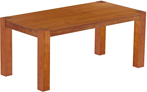 Esstisch Rio Kanto 180x90 cm Kirschbaum Pinie Massivholz Größe und Farbe wählbar Esszimmertisch Küchentisch Holztisch Echtholz vorgerichtet für Ansteckplatten Tisch ausziehbar Brasilmöbel von B.R.A.S.I.L.-Möbel