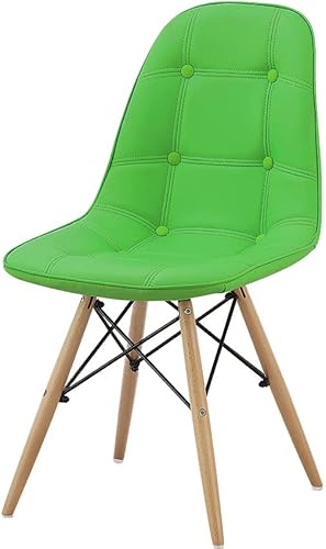 Esszimmerstuhl Hong Kong grün Retro Design und Loungestuhl Kunststoffschale mit Polster - Variante & Farbe wählbar - Stuhl Stoff Wohnzimmerstuhl Lehnenstuhl Lehne Küchenstuhl Kunstleder von B.R.A.S.I.L.-Möbel