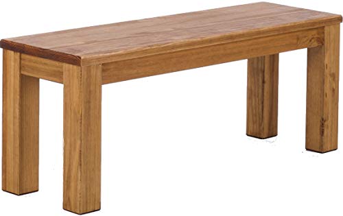 B.R.A.S.I.L.-Möbel Brasilmöbel Sitzbank 110 cm Rio Classico Brasil Massivholz aus Pinie, Verschiedene Größen & Farben, ideal für Esszimmer & Küche von B.R.A.S.I.L.-Möbel