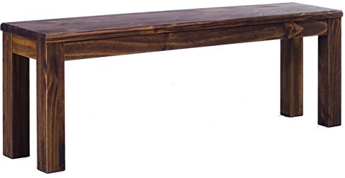 B.R.A.S.I.L.-Möbel Brasilmöbel Sitzbank 130 cm Rio Classico Eiche antik Massivholz aus Pinie, Verschiedene Größen & Farben, ideal für Esszimmer & Küche von B.R.A.S.I.L.-Möbel