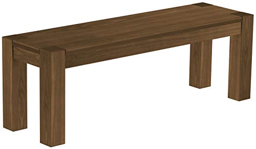 Sitzbank 130 cm Rio Kanto Nussbaum Pinie Massivholz Esszimmerbank Küchenbank Holzbank - Größe und Farbe wählbar Brasilmöbel Sitzbank 130 cm Rio Kanto Nussbaum Pinie Massivholz Esszimmerbank Küchenbank Holzbank - Größe und Farbe wählbar Brasilmöbel von B.R.A.S.I.L.-Möbel