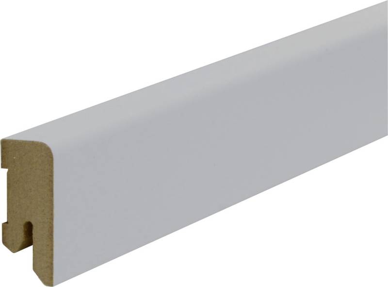 B.S. Bauprogramm Clip-Sockelleiste 250 cm 40 x 17 mm Bllütenweiß von B.S. Bauprogramm