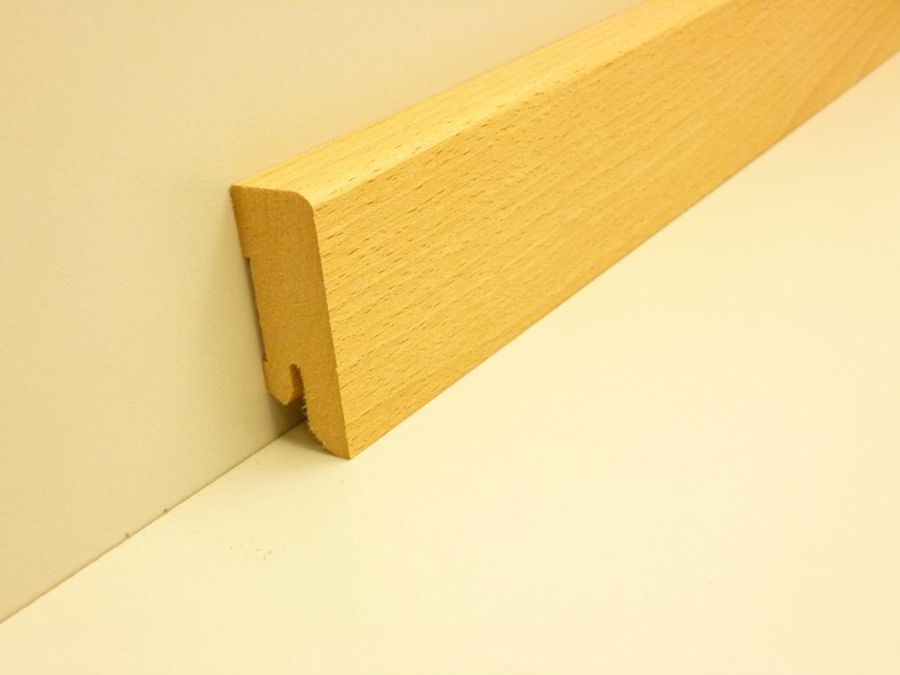 B.S. Bauprogramm Clip-Sockelleiste 250 cm 50 x 18 mm Livorno Buche geplankt von B.S. Bauprogramm