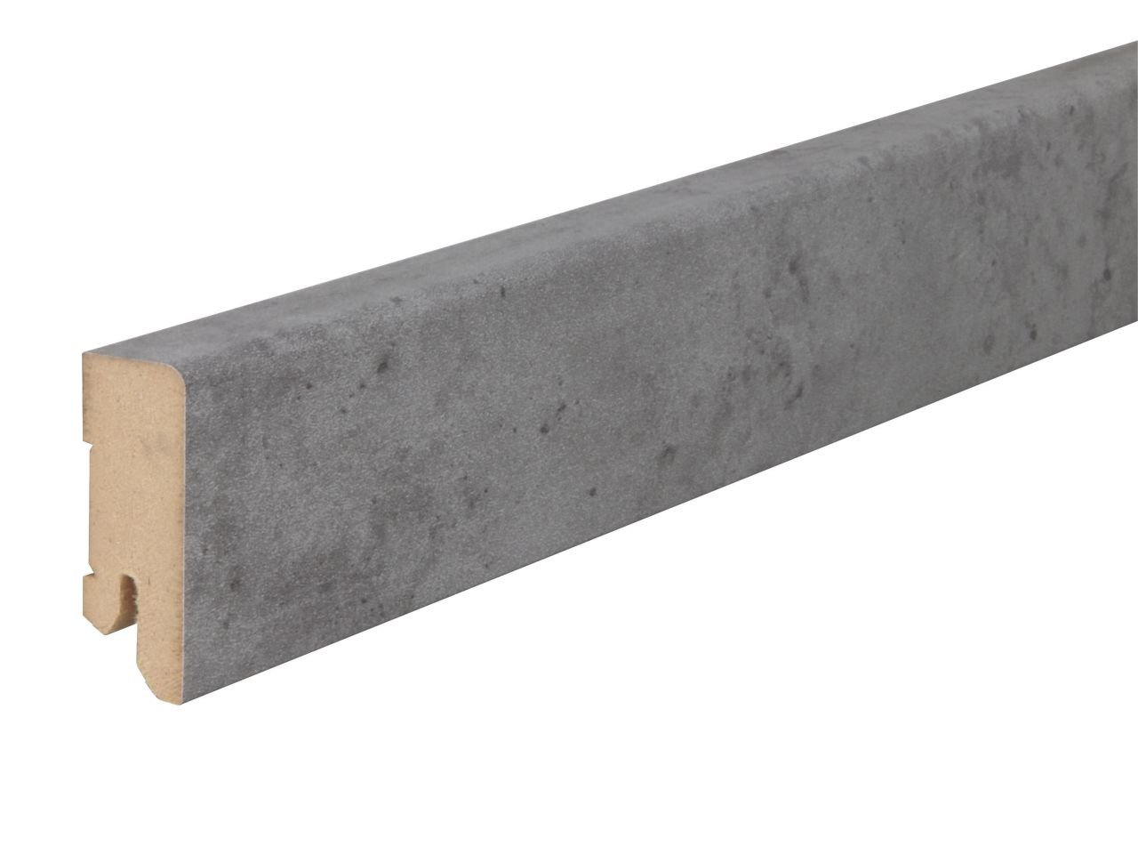 B.S. Bauprogramm Clip-Sockelleiste Beton grau 250 cm 50 x 18 mm Beton grau von B.S. Bauprogramm