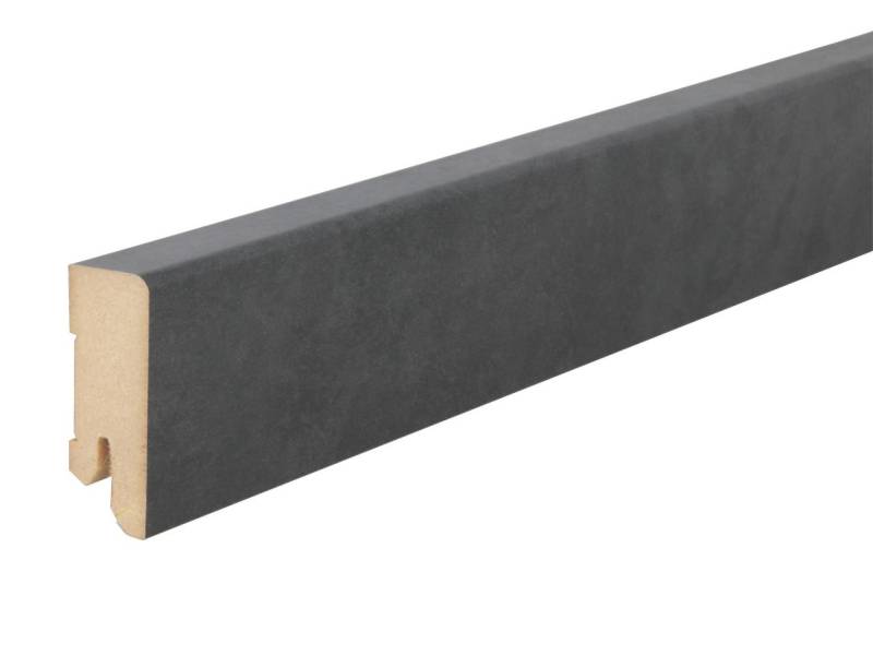 B.S. Bauprogramm Clip-Sockelleiste 250 cm 50 x 18 mm Feinstein anthrazit von B.S. Bauprogramm