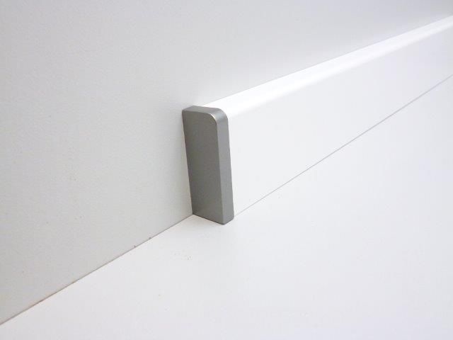 B.S. Bauprogramm Endstück für Sockelleiste 18 x 50 mm silber links von B.S. Bauprogramm