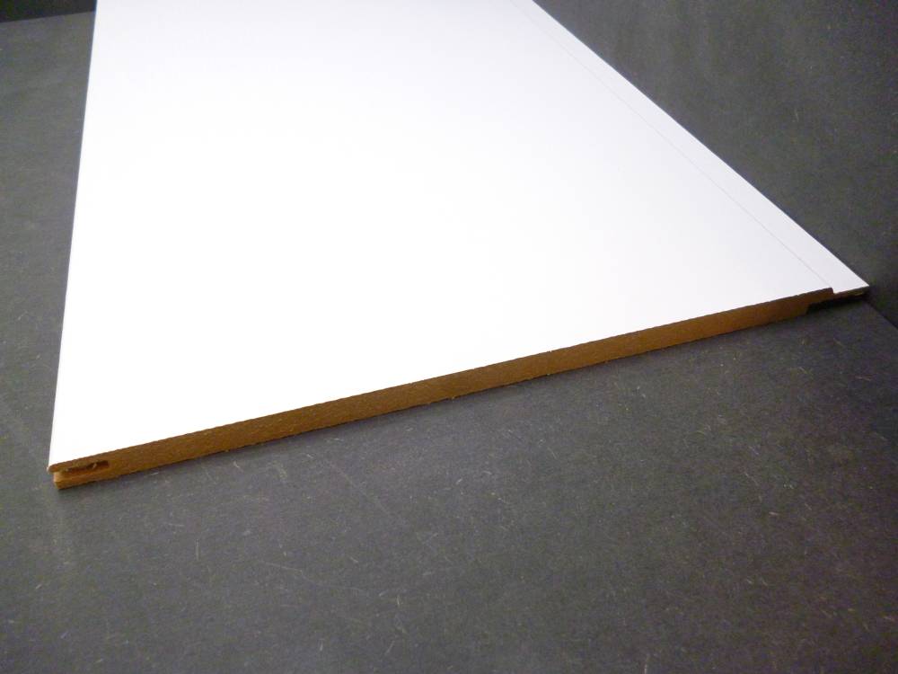 B.S. Bauprogramm Roundlinepaneele 260 x 25 cm, 10 mm, Eiche brilliantweiß von B.S. Bauprogramm