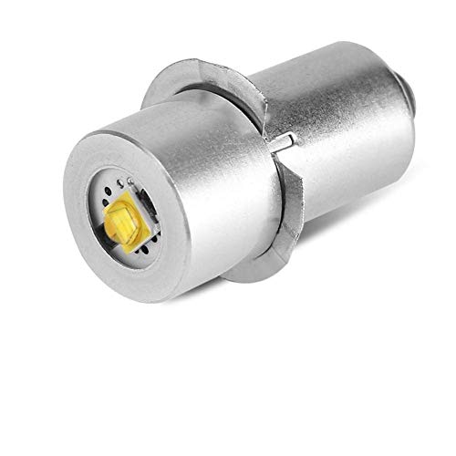 B08D3TMV76 Ymiko Taschenlampen Birnen Ersatz, Hochleistungs-LED-Aufrüstlampe, LED Birne P13.5S, 3W DC 4-12V LED Ersatzlampe für Taschenlampe, Notarbeitsleuchte(4~12V-Warmweiß) von Haofy