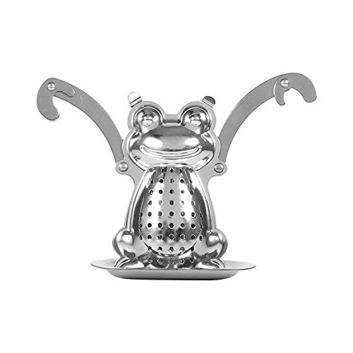 Frosch geformte Edelstahl lose Teeblatt Infuser Ball Sieb Filter Diffusor Kräutergewürz Frosch geformte Edelstahl lose Teeblatt Infuser Ball Sieb Filter Diffusor Kräutergewürz von Ymiko