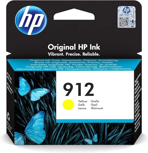 HP 912 (3YL79AE) Gelb Original Druckerpatrone für HP OfficeJet Pro 8010, 8012, 8014, 8015, HP OfficeJet Pro 8020, 8022, 8023, 8024, 8025 von HP
