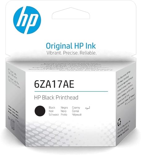 HP 6ZA17AE Schwarz Original Druckkopf für HP Smart Tank 555, 570, 655, XL von HP