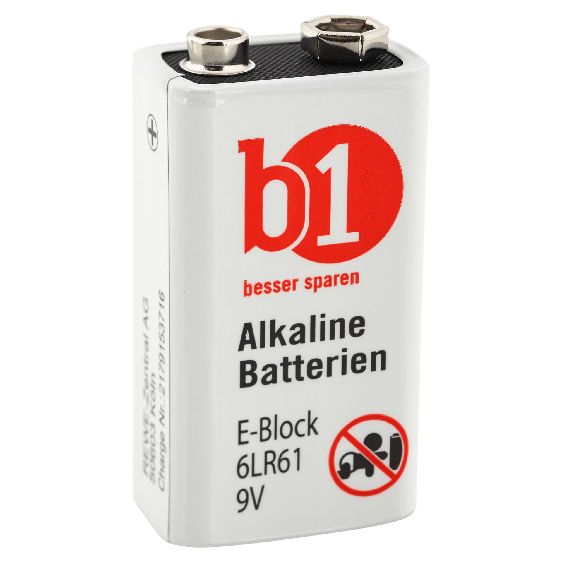 B1 E-Block-Batterien 6LR61 9 V, 2 Stück von B1