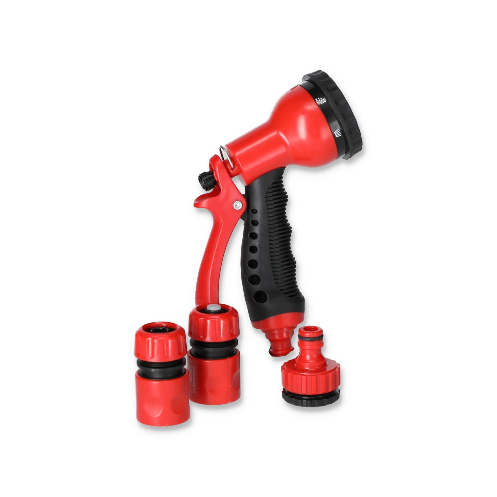 B1 Handbrausen-Set mit 7 Funktionen rot/schwarz 1/2" B1 Handbrausen-Set mit 7 Funktionen rot/schwarz 1/2" von B1