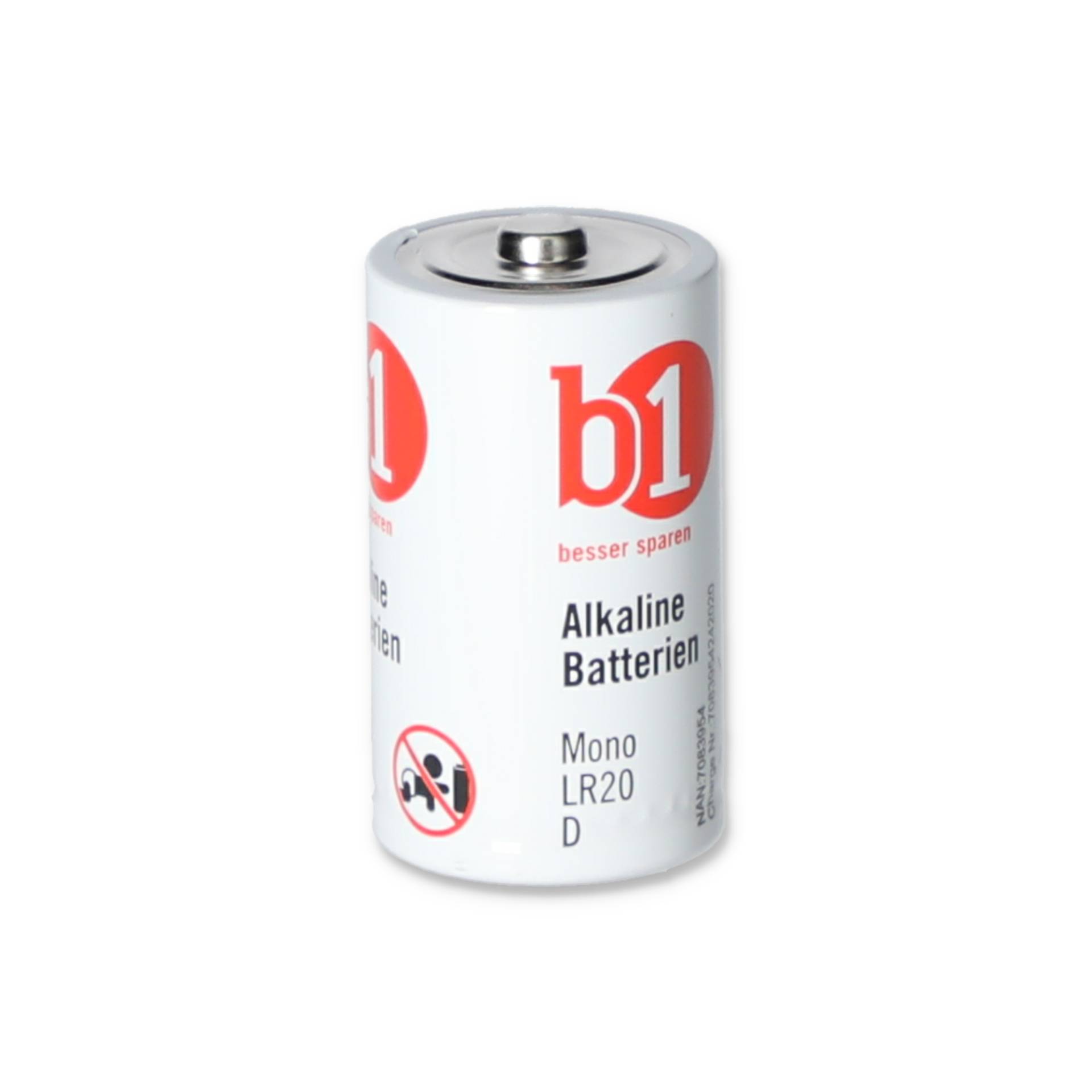 B1 Mono-Batterien LR20 D 1,5 V, 4 Stück von B1