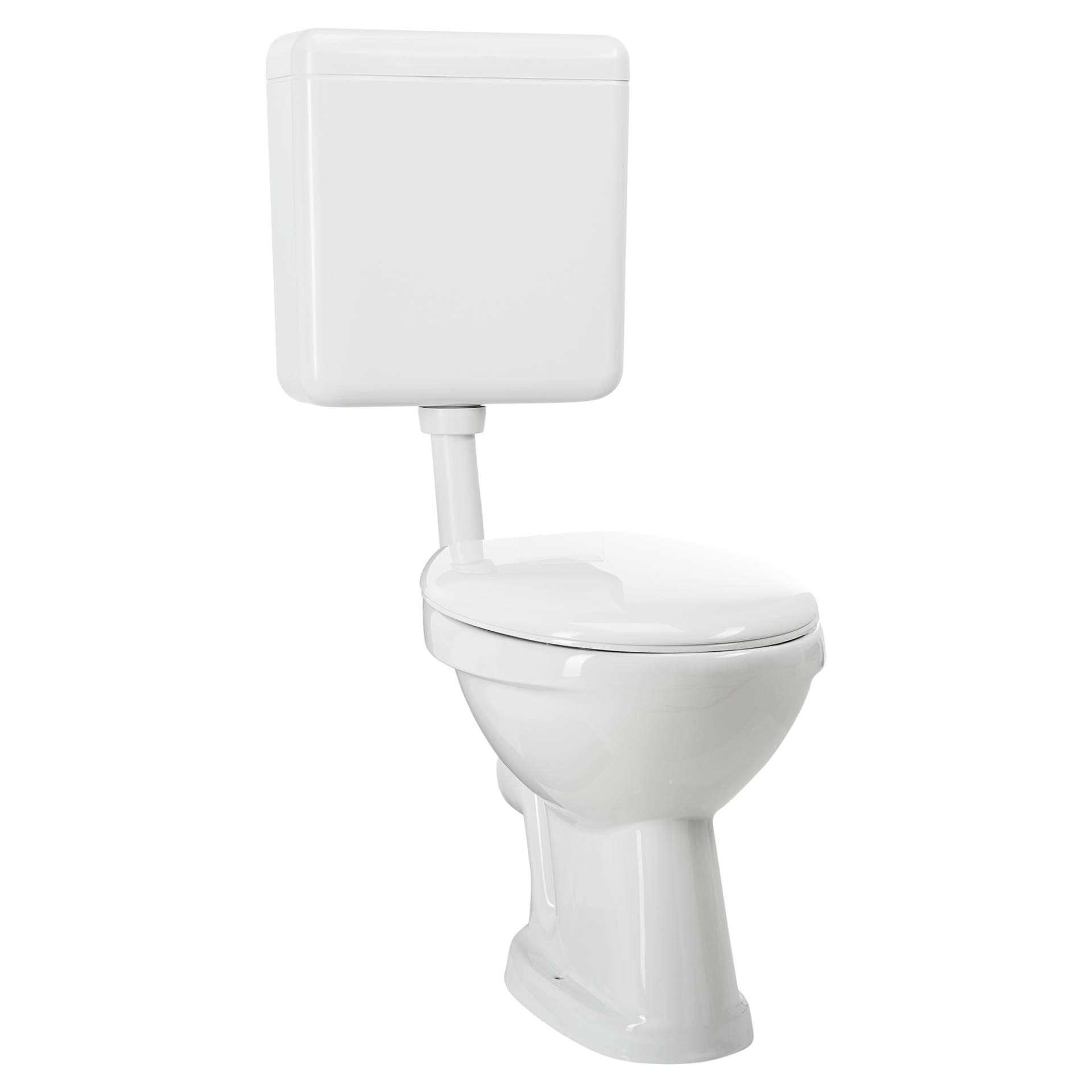 B1 Stand-WC-Set inklusive WC-Sitz und Spülkasten weiß von B1