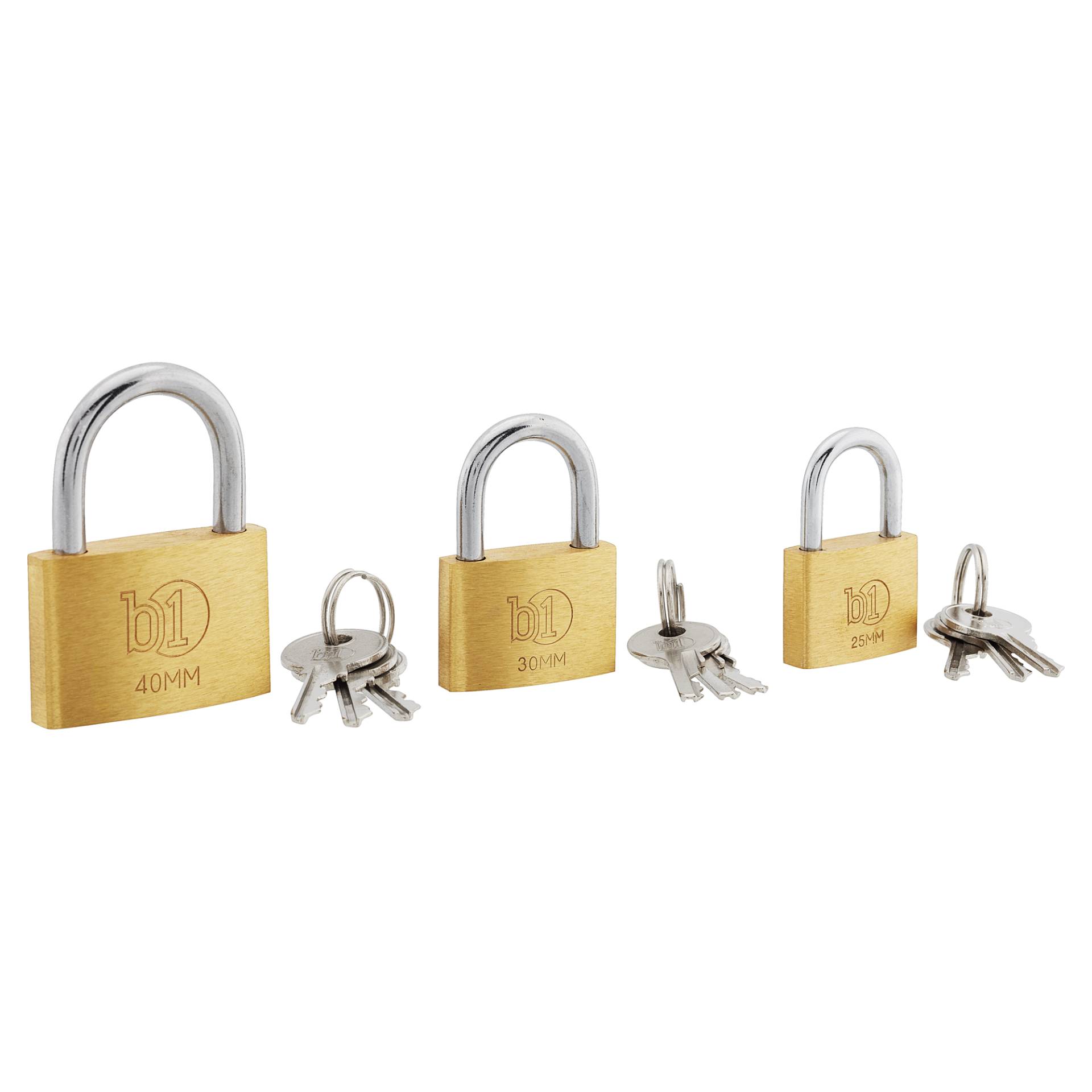 B1 Vorhängeschloss-Set 3-teilig B1 Vorhängeschloss-Set 3-teilig von B1