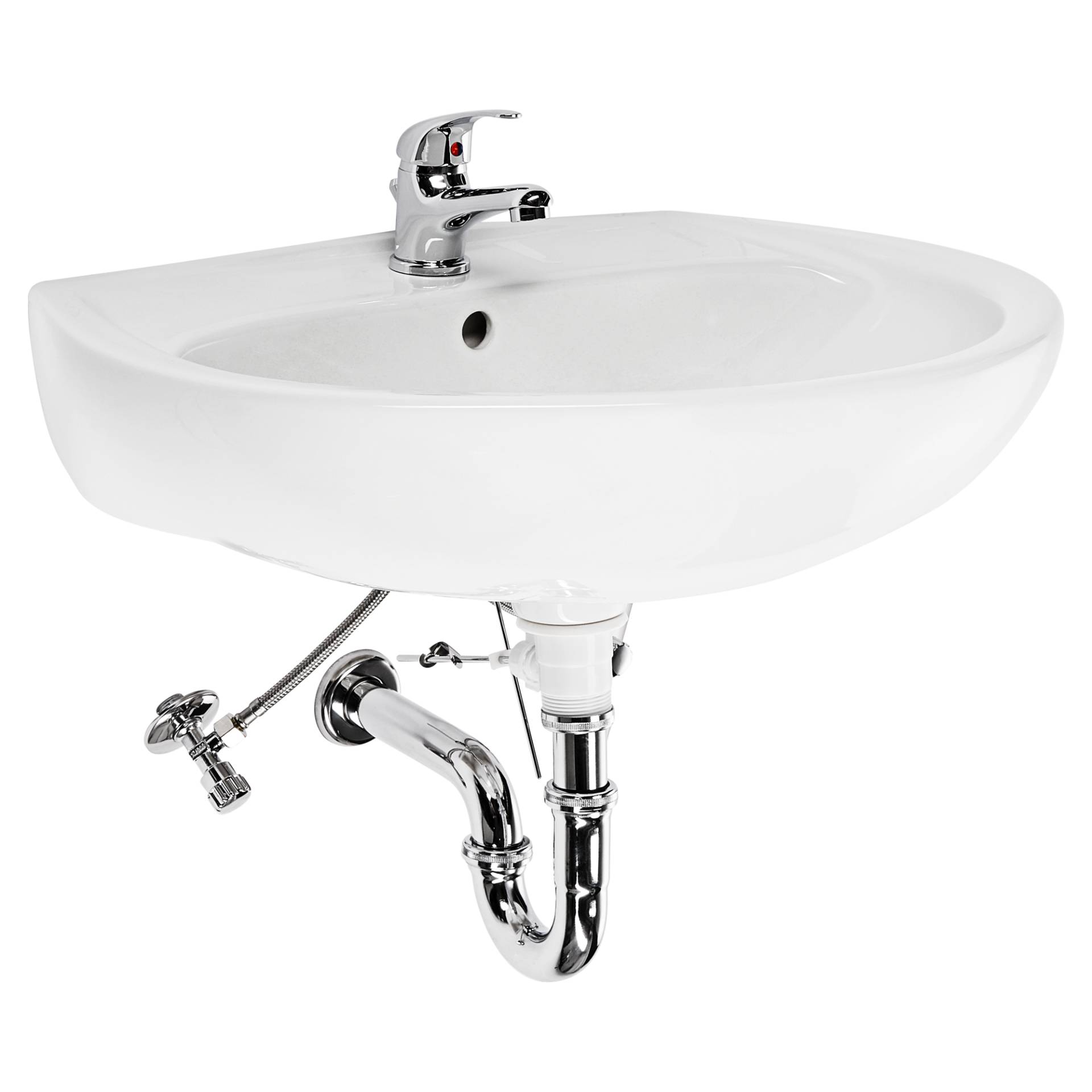 B1 Waschbecken-Komplettset weiß 60 cm B1 Waschbecken-Komplettset weiß 60 cm von B1