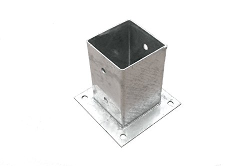 B2 Pfostenträger Pfostenhülse Aufschraubhülse verzinkt 71x71x150 mm von b2
