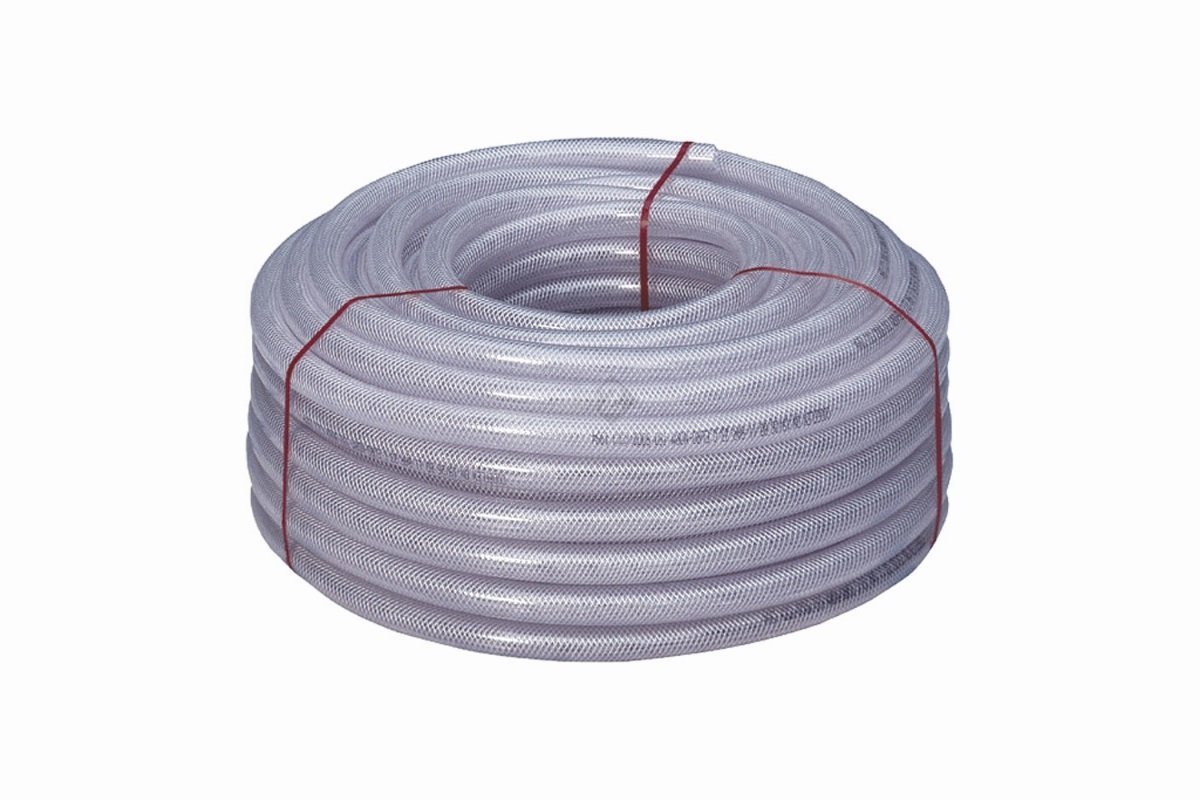 B2 Gartenschlauch PVC - Gewebeschlauch transparent Ø 25/34 mm 50 Meter von B2