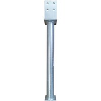 Pfostenträger Pfostenanker T-Form mit Rohrdolle verzinkt 130x80x7x630 mm Pfostenträger Pfostenanker T-Form mit Rohrdolle verzinkt 130x80x7x630 mm von B2