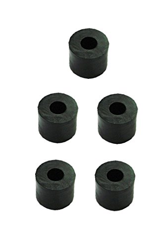 B2Q Distanzhülse Abstandshalter Abstandshülse M4x8x5mm schwarz 5 Stück (0150) von B2Q