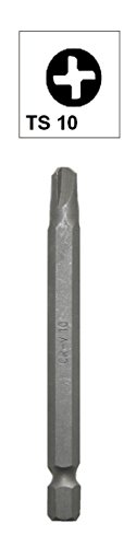 Bit Torq Set TS10 Vierflügler Chrom-Vanadium 75 mm (0082) von B2Q