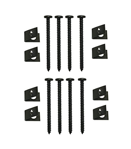Blechschraube mit Klemm-Mutter 4x48 schwarz 8 Stück (0175) von B2Q