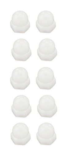 Hutmuttern Hutmutter M3 Sechskant Kunststoff 10 Stück (0115) von B2Q
