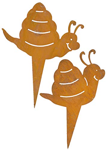 B2S BACK2SEASON 2 x Metall Stecker Schnecken Rost Edelrostdeko Gartendekoration H19cm 2er Set B2S BACK2SEASON 2 x Metall Stecker Schnecken Rost Edelrostdeko Gartendekoration H19cm 2er Set von B2S BACK2SEASON