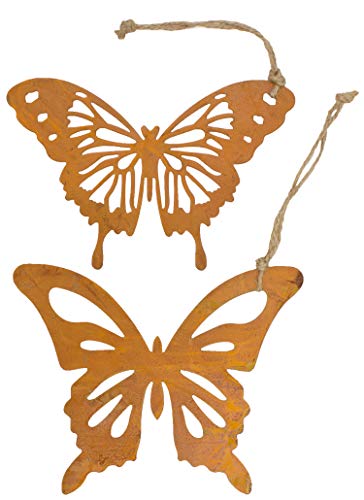 B2S BACK2SEASON 2 x Metall Schmetterling zum Hängen Rost-Finish Garten Dekoration Rostfigur Tierfigur Blumenstecker wetterfest Gartendeko Edelrostdeko antik Frühling Sommer braun H=16cm 2er Set B2S BACK2SEASON 2 x Metall Schmetterling zum Hängen Rost-Finish Garten Dekoration Rostfigur Tierfigur Blumenstecker wetterfest Gartendeko Edelrostdeko antik Frühling Sommer braun H=16cm 2er Set von B2S BACK2SEASON