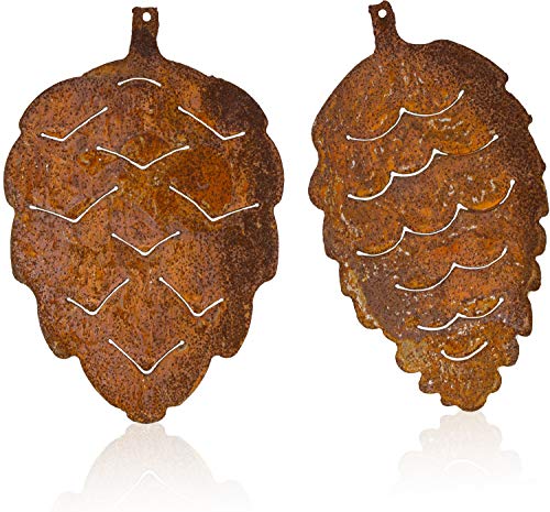 B2S BACK2SEASON Metall Zapfen zum aufhängen Edelrost Herbstdeko Rosthänger Baumhänger Made in Europa Höhe=20 cm 2er Set B2S BACK2SEASON Metall Zapfen zum aufhängen Edelrost Herbstdeko Rosthänger Baumhänger Made in Europa Höhe=20 cm 2er Set von B2S BACK2SEASON