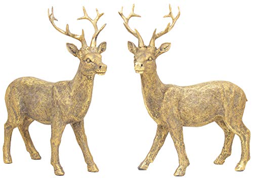 B2S BACK2SEASON Rentier Paar Nilan stehend Gold edel Weihnachtsdeko Dekoration Kunststein 2er Set B2S BACK2SEASON Rentier Paar Nilan stehend Gold edel Weihnachtsdeko Dekoration Kunststein 2er Set von B2S BACK2SEASON