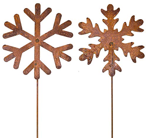 B2S BACK2SEASON Schneeflocke Stecker Edelrost Winterdeko Metall Gartenstecker Made in Europa 2er Set B2S BACK2SEASON Schneeflocke Stecker Edelrost Winterdeko Metall Gartenstecker Made in Europa 2er Set von B2S BACK2SEASON