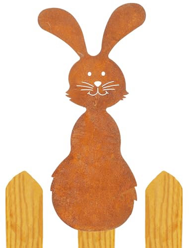 B2S BACK2SEASON Zaunfigur Hase Edelrost Zaundeko Zaunhocker Made in Europa H=23 cm B2S BACK2SEASON Zaunfigur Hase Edelrost Zaundeko Zaunhocker Made in Europa H=23 cm von B2S BACK2SEASON