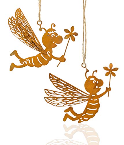 B2S BACK2SEASON Metall Bienen zum Hängen Rost Baumdeko Edelrost Frühling Sommer H=8 cm + 9 cm Hänger 2er Set B2S BACK2SEASON Metall Bienen zum Hängen Rost Baumdeko Edelrost Frühling Sommer H=8 cm + 9 cm Hänger 2er Set von B2S BACK2SEASON