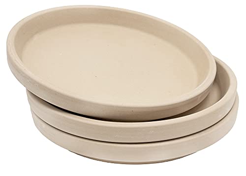 B2S BACK2SEASON Ton Untersetzer 3 Stück Made in Germany Pflanzenteller weiß D=18,5 cm, 3er Set von B2S BACK2SEASON