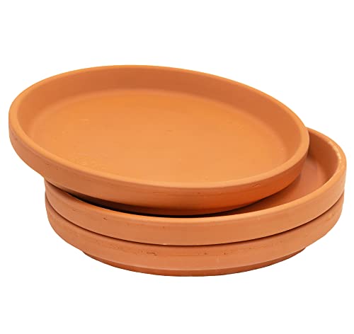 Untersetzer aus Ton Pflanzenteller Terra imprägniert D= 14,2 cm 3er Set von B2S BACK2SEASON