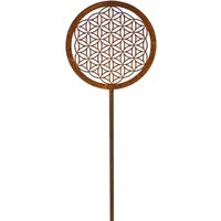 Blume Des Lebens Stecker Edelrost H=48 cm Blume Des Lebens Stecker Edelrost H=48 cm von B2SBACK2SEASON