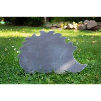 Metall Gartenstecker Igel Grau Stecker von B2SBACK2SEASON