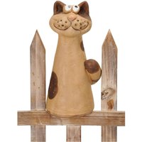 Zaunfigur Katze Zaundeko Zaunhocker H=21, 5 cm von B2SBACK2SEASON