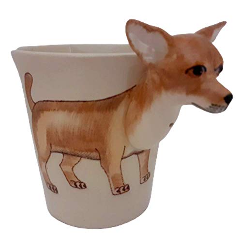 3d Tasse Chihuahua Hund Tasse 3d Becher Geschenk-tasse Hunde-motiv Hundeliebhaber mit Tiermotiv von B2SEE