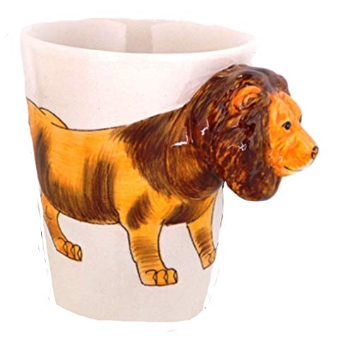 Löwe Tier Tasse 3d Tasse Becher Keramik Tasse mit Tieren Tiermotiven 14 x 15 x 10 cm von B2SEE