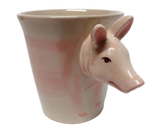 Schweine Tasse Keramik Tier Tasse als Geschenk für Tierliebhaber Schwein 14 x 15 x 10 cm von B2SEE