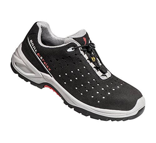 BAAK Sicherheitshalbschuhe S1P "Henk" Industrial Extraweit - Go&Relax. 1 Stück. 48. Schwarz/Weiß. 7007XW von BAAK