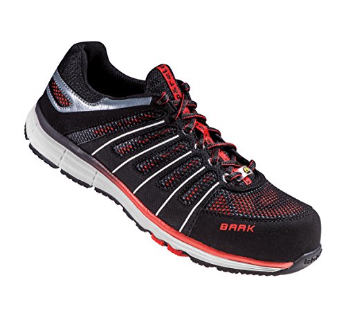 BAAK Sicherheitshalbschuhe S1P "Red" Go&Relax - Go&Relax. 1 Stück. 45. schwarz/rot. 71502 von BAAK