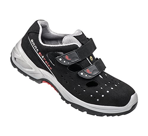 BAAK Sicherheitssandalen S1P "Hardy" Industrial Extraweit - Go&Relax. 1 Stück. 46. Schwarz/Weiß. 7227XW von BAAK