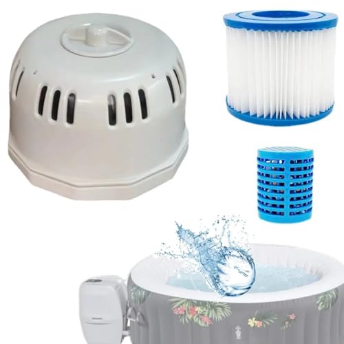 BAAQII Schwimmbad Reinigung Filterkartuschenhalter Ersatz für Lay-Z-Spa Typ VI SI Spa Whirlpool Doppelfiltergehäuse Set Pool Clean Gehäuse Ersatzteile BAAQII Schwimmbad Reinigung Filterkartuschenhalter Ersatz für Lay-Z-Spa Typ VI SI Spa Whirlpool Doppelfiltergehäuse Set Pool Clean Gehäuse Ersatzteile von BAAQII