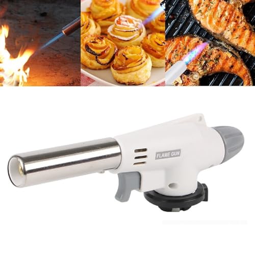 Küche Kochen Lötlampe, Butan Gasbrenner Feuerzeug Einstellbare Flamme Automatische Gaszündung Flammenwerfer Butan Lötlampe Gas für Kochen Küche Chef Löten Lebensmittel Kulinarische Juweliere von BAAQII